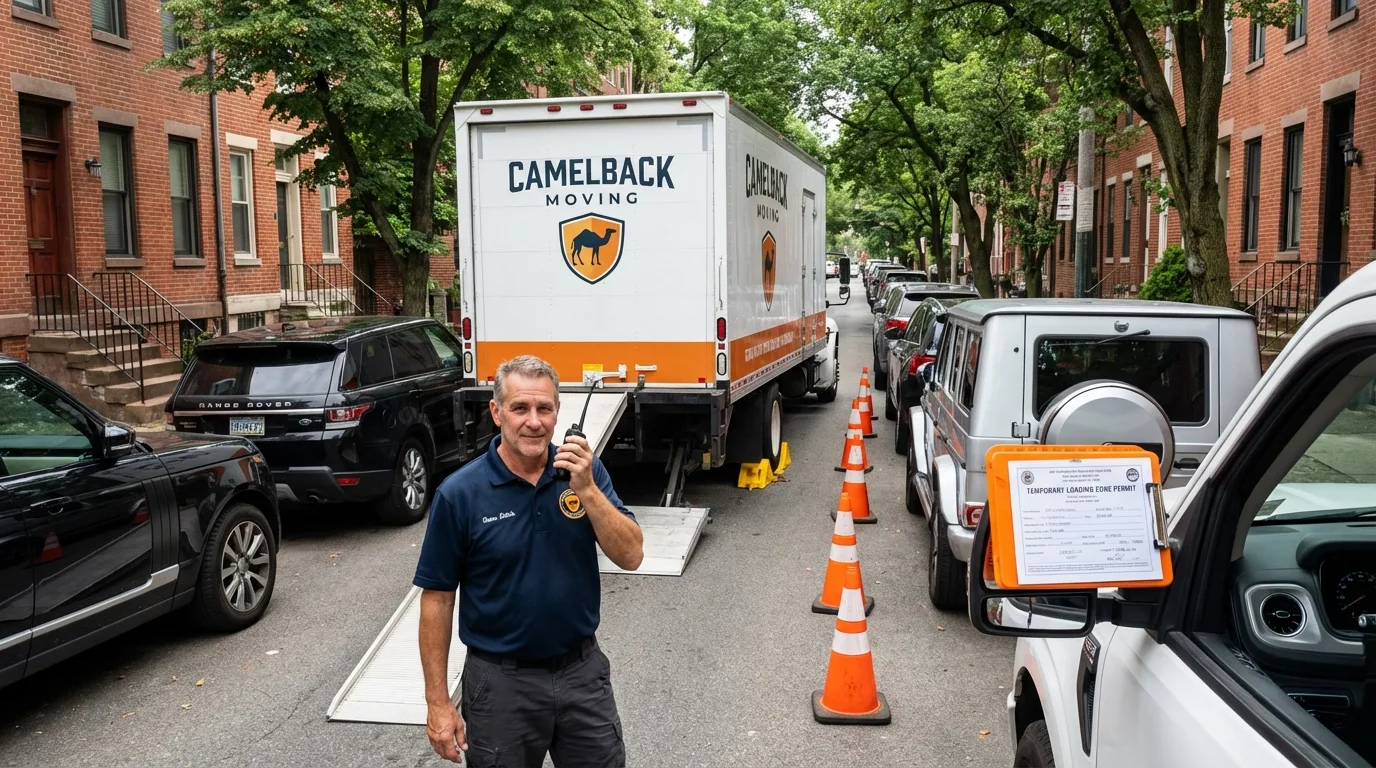 City street loading permit setup in Saxonburg, PA
